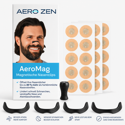 AeroMag – Atmen Sie wieder frei! Kaufen Sie 1, erhalten Sie 4 (30 Aufkleber)