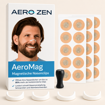 AeroMag – Atmen Sie wieder frei! Kaufen Sie 1, erhalten Sie 4 (30 Aufkleber)